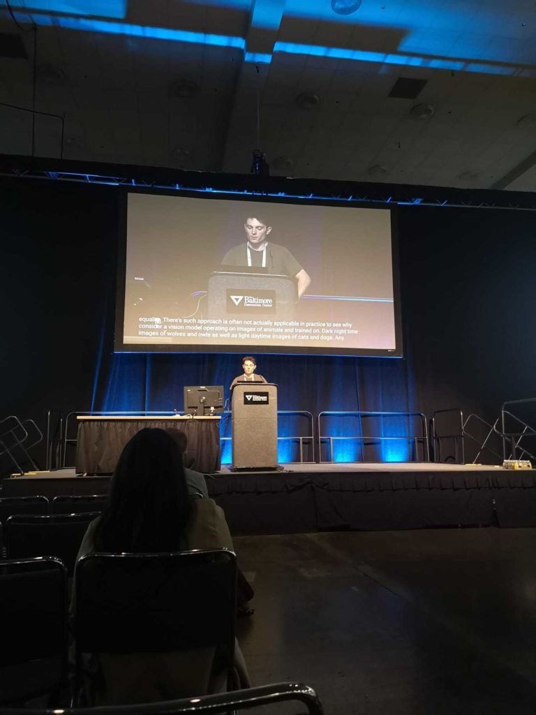 Oliver presenting at ICML
