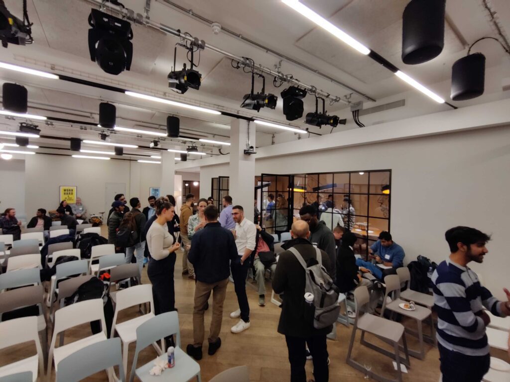 MLOps meetup Networking at our London offices
