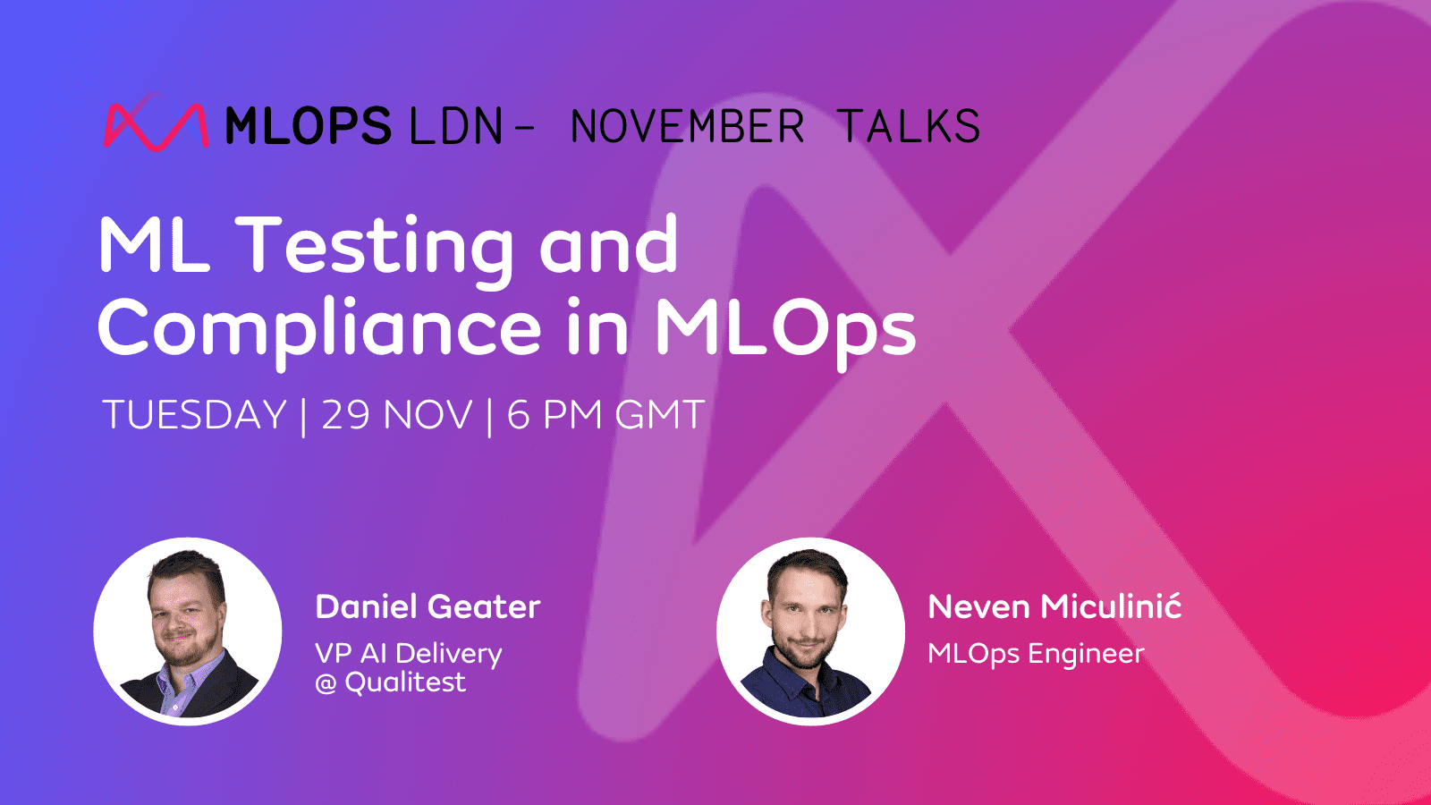 MLOps London Meetup November: ML Testing and Compliance in MLOps